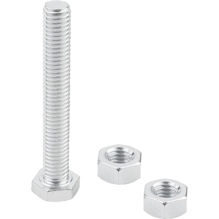 Kipp Clamping Spindle Rigid, M05, L=35, Form:A, Steel K1442.005035